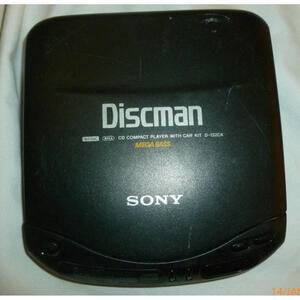 Vintage Sony Discman D-132CK Compact Portable CD Player Missing Battery Cover‎